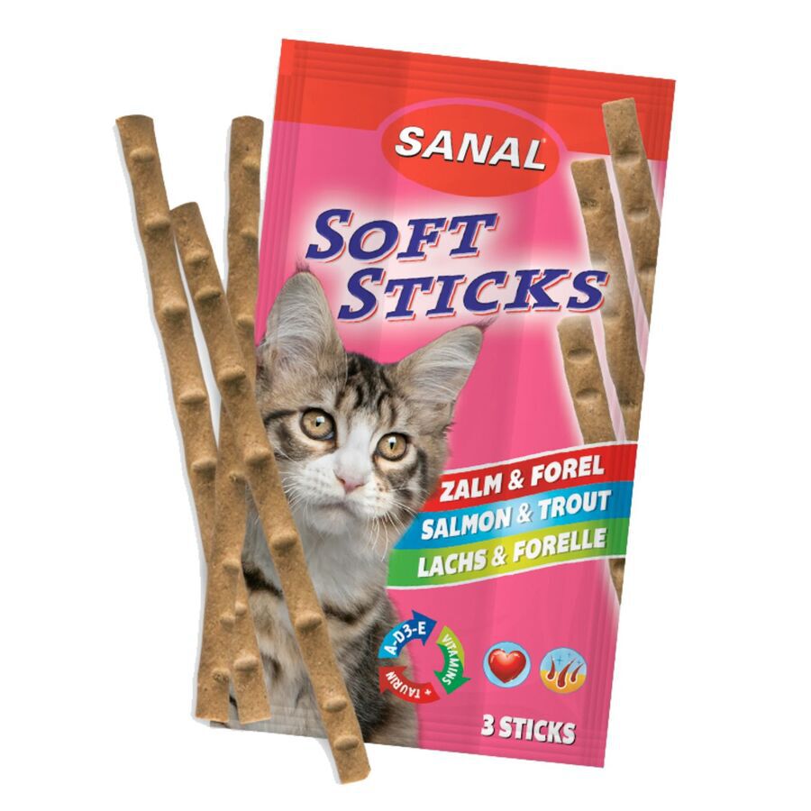 SANAL CAT STICKS SALMON&TRUCHA, , large Imagen numero 1