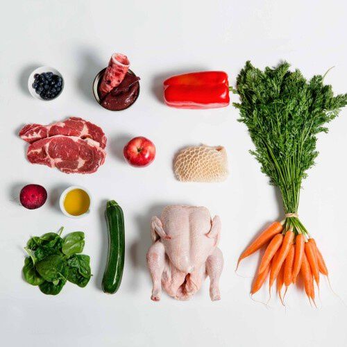 CRU carne natural de pollo y ternera para perros thumbnail