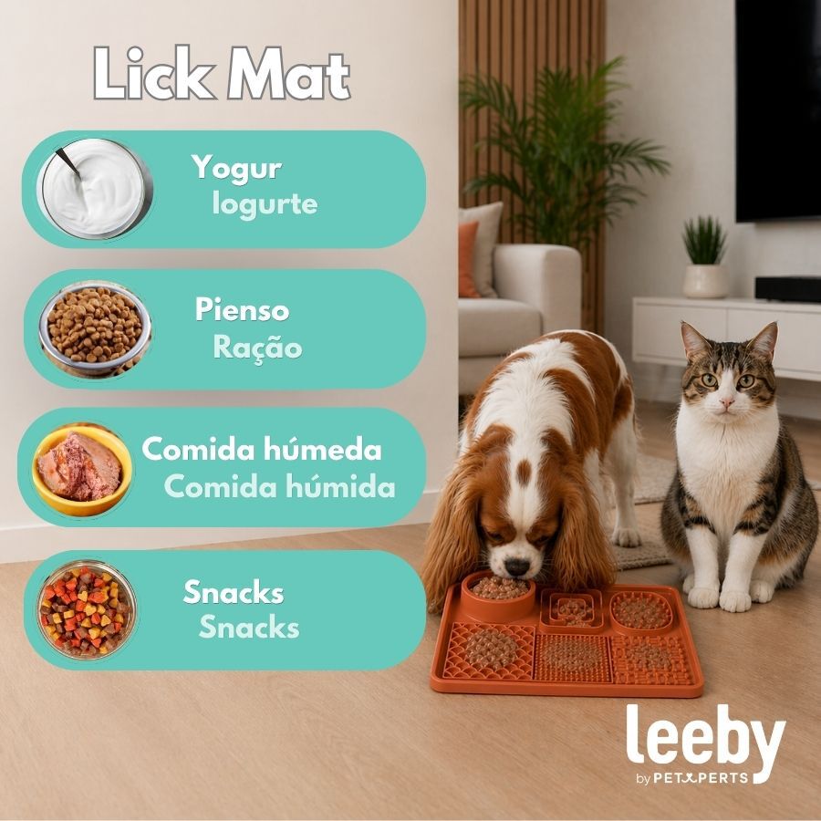 Leeby Alfombrilla de Lamer Naranja para perros y gatos, , large Imagen numero 6