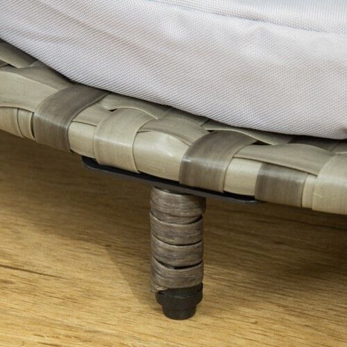 PawHut Sof&aacute; Cama Redondo Gris para mascotas, , large Imagen numero 5