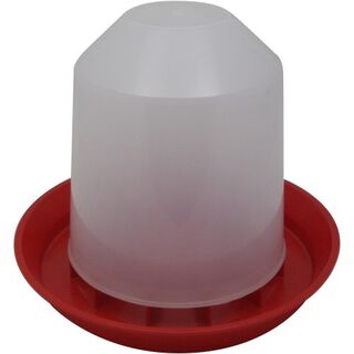 Comedero Bec para aves de corral color Blanco y Rojo