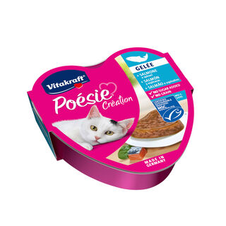 Vitakraft Poésie Salmón tarrina en gelatina para gatos 