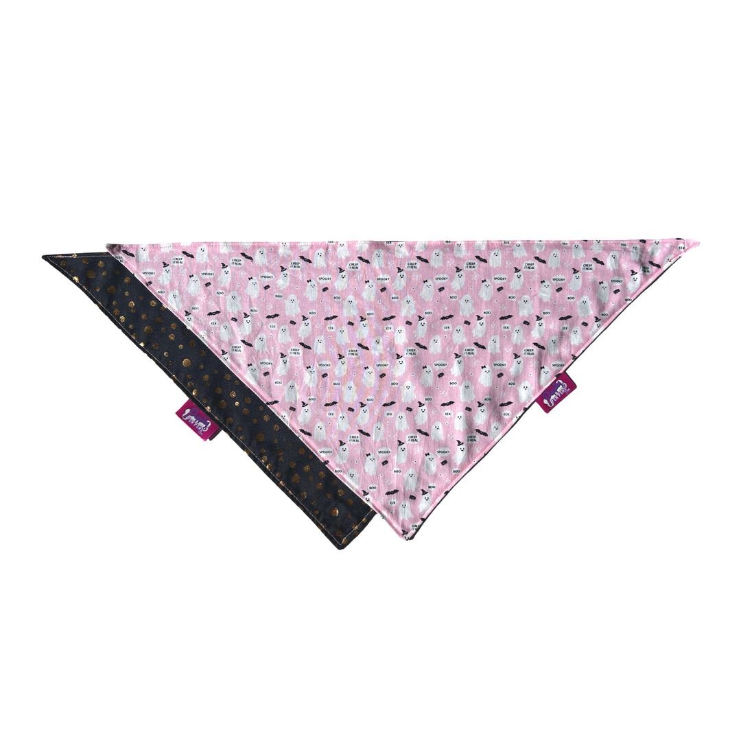 Bandana para perro con bonitos fantasmas para Halloween: para atar, , large Imagen numero 2