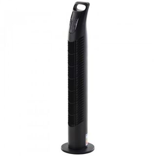 Ventilador de torre con mando a distancia y 3 velocidades color Negro