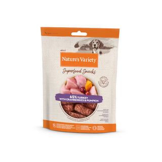 Nature’s Variety Barritas Pavo snacks superfood para perros