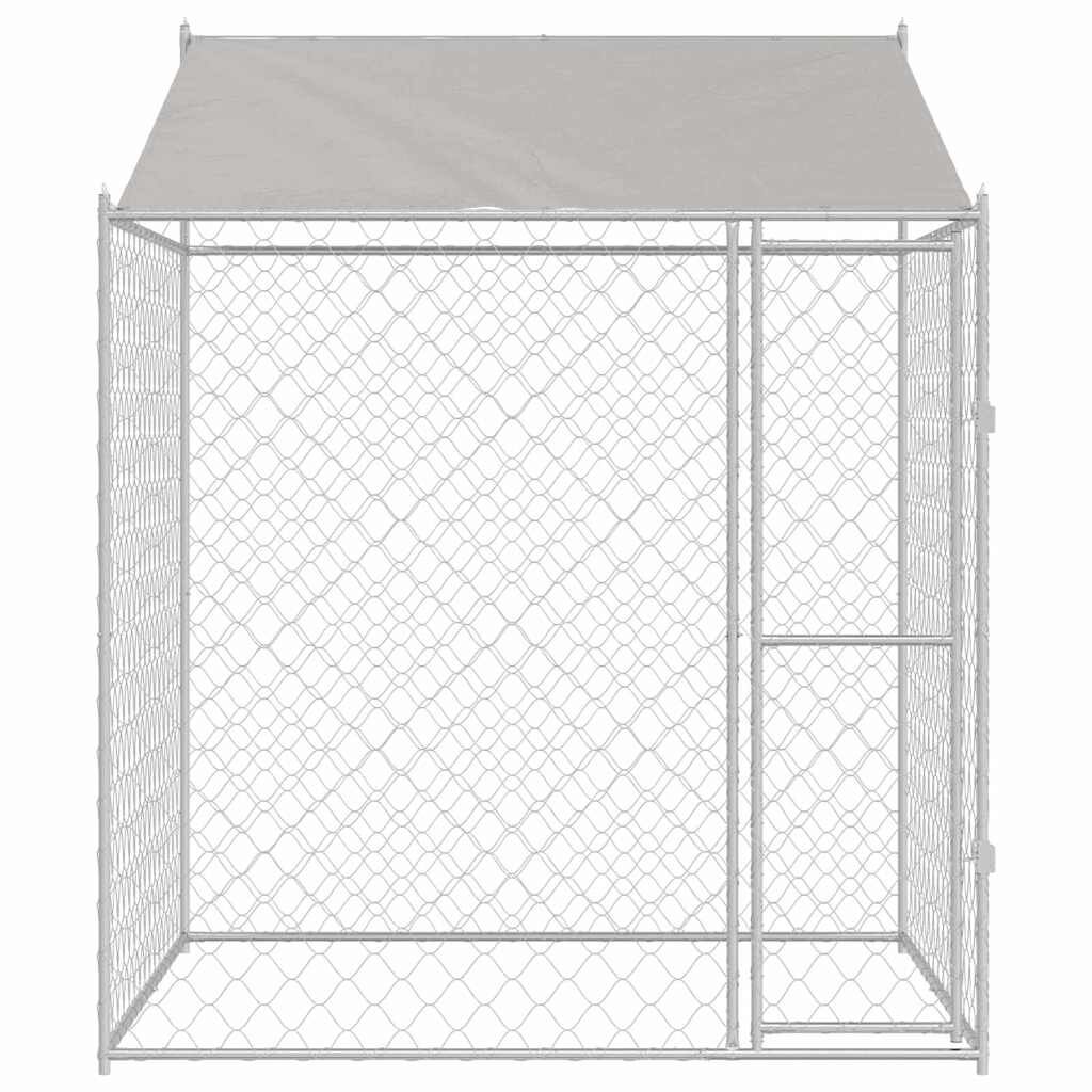 vidaXL Jaula para perro 200 x 200 x 258 cm acero y PE thumbnail