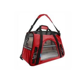 Freedog Transport&iacute;n Fly De Tela Rojo Para Perros Peque&ntilde;os Y Gatos