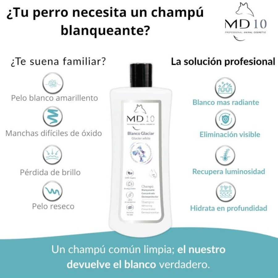 MD-10 Champ&uacute; para Pelo Blanco para perros, , large Imagen numero 4