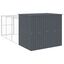 vidaXL Caseta perros con corral acero galvanizado gris 214x1069x181 cm, , large indicador imagen numero 26