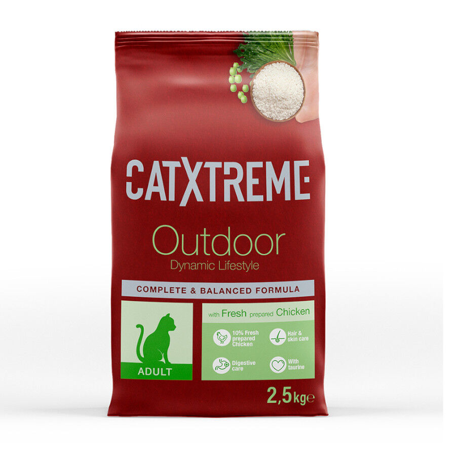 Catxtreme Adult Outdoors Pollo pienso para gatos