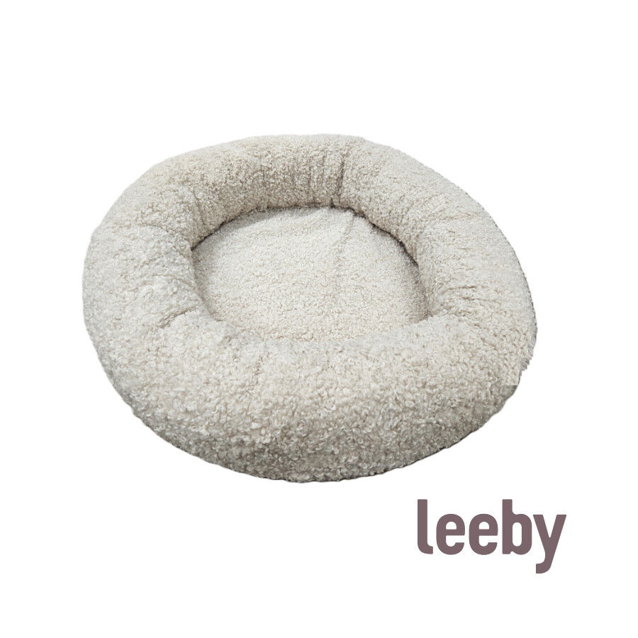 Leeby cama borreguito beige para cachorros, , large Imagen numero 2