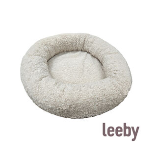 Leeby cama borreguito beige para cachorros