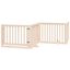 vidaXL Puerta para perros plegable 4 paneles madera de álamo 320 cm, , large indicador imagen numero 6
