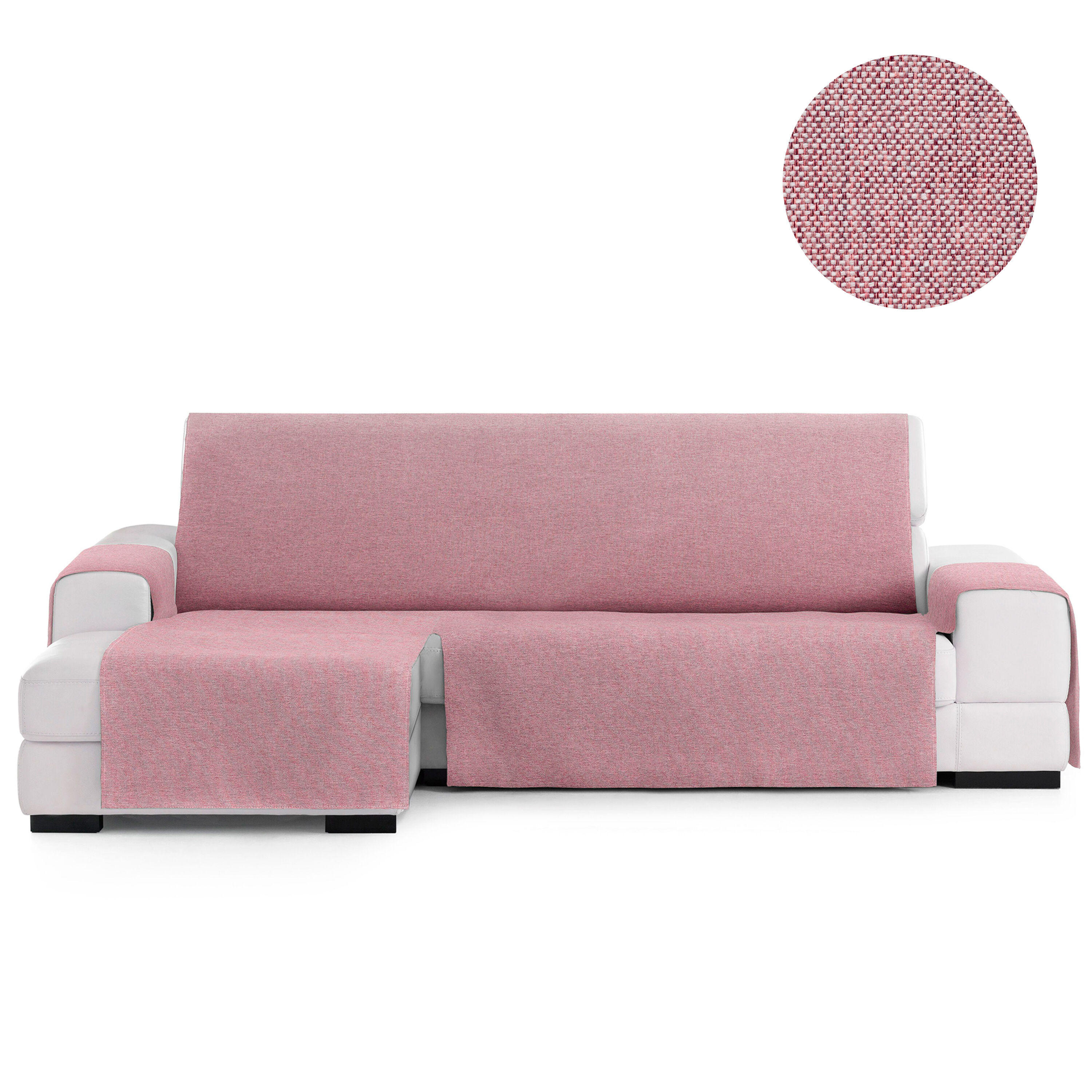 Vipalia Protector Cubre Sof&aacute; Chaise Izquierdo 290 Color Rosa Modelo Brisa, , large Imagen numero 2