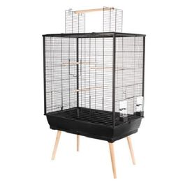 Zolux neo jaula elevada negra para pájaros