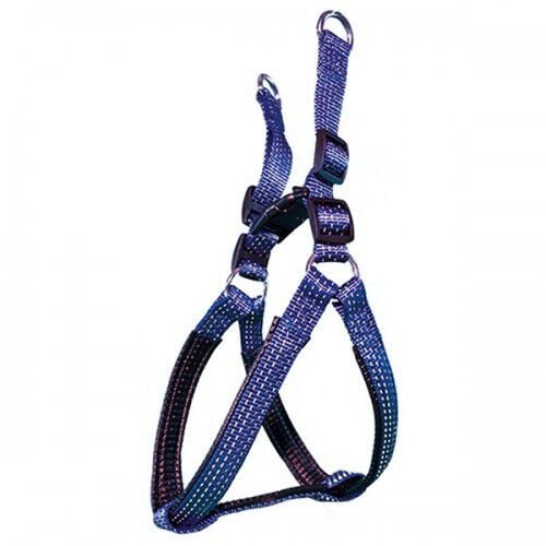 Arnes nylon liso para perros color Azul, , large Imagen numero 1