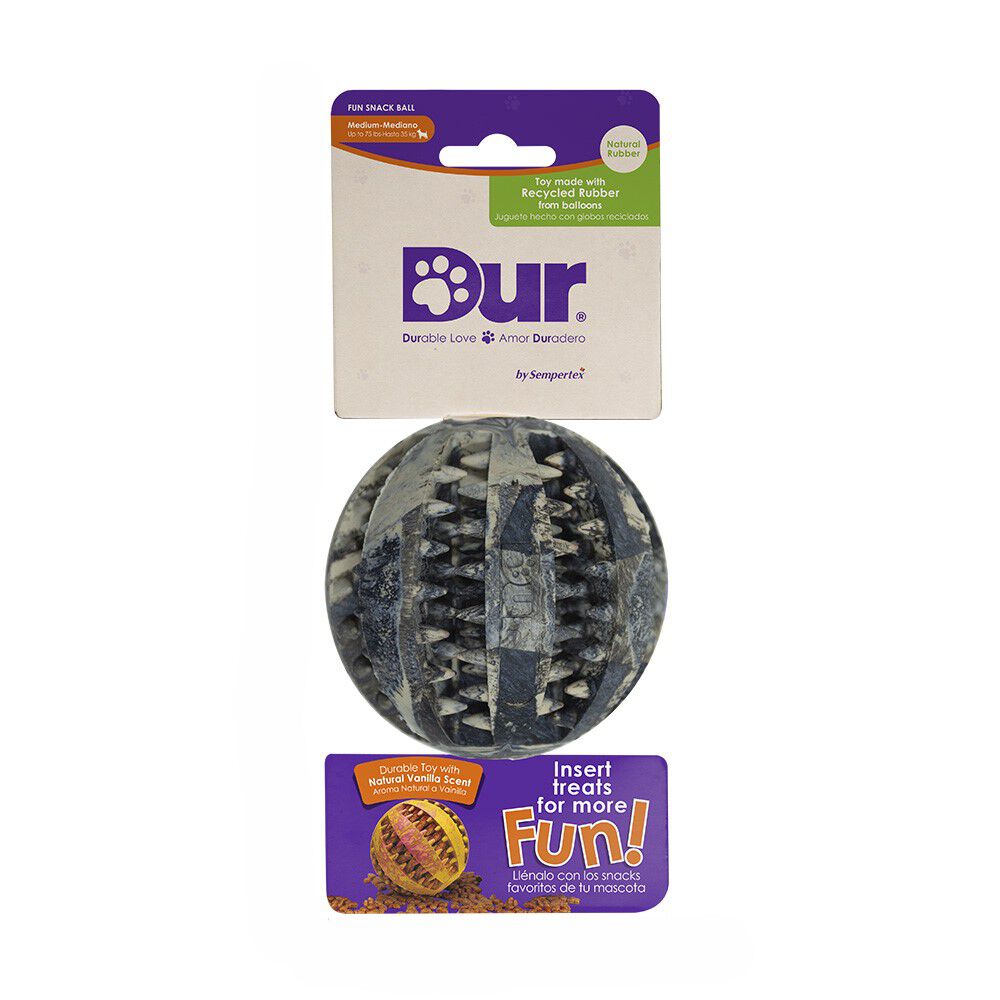 Juguete Pelota negra y blanca con aroma Vainilla 7cm para perros, , large Imagen numero 2