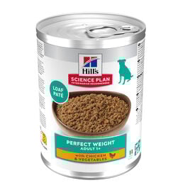 Hill's Adult Perfect Weight Pollo y Vegetales lata para perros