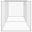vidaXL Gallinero con techo acero galvanizado gris claro 603x98x90 cm, , large indicador imagen numero 11