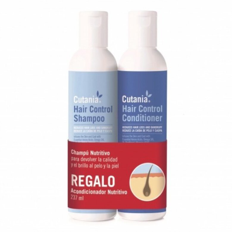 Pack champú + acondicionador Cutania Hair Control olor Neutro, , large image number null