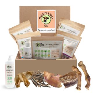 GlePets Caja Coral de Snacks Naturales para perros