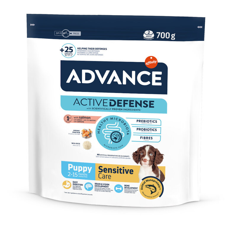 Advance Puppy Sensitive Care Active Defense Salmón pienso para perros, , large image number null