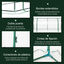 Outsunny Mini Invernadero 200x100x80 cm para Jardín Terraza Cultivo de Plantas Semilla Vivero Casero Tipo Túnel con Marco de Acero y Cubierta Plástico Transparente, , large indicador imagen numero 5