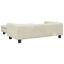 vidaXL Cama para perros con extensión terciopelo crema 100x50x30 cm, , large indicador imagen numero 4