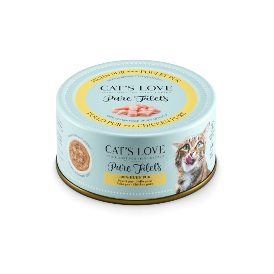 Cat&#039;s Love Pure Filetes de Pollo lata para gatos thumbnail