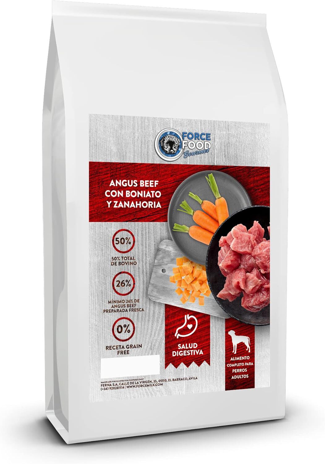 FORCEFOOD gourmet perros adultos angus beef con boniato 12 Kg, , large Imagen numero 1
