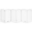 vidaXL Puerta para perros plegable 3 paneles madera álamo blanca 300cm, , large indicador imagen numero 3