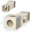 PawHut Túnel para Gatos de Interior Tubo de Juguete para Gatos Plegable con Múltiples Entradas Casetas de Sisal y Bola Colgante 98x30x30 cm Crema., , large indicador imagen numero 3