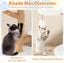 COSTWAY Rascador para Gatos, &Aacute;rbol para Gatos de Madera, Torre para Gatitos con Tronco de Peral S&oacute;lido con Plataforma, Centro de Actividades Moderno con Postes para Rascar de Sisal (Blanco,105 cm), , large indicador imagen numero 4