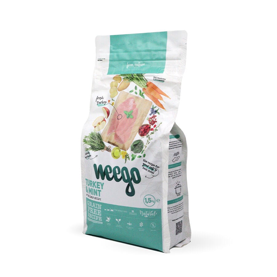 Weego Pavo y Menta Pienso para gatos thumbnail