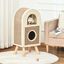 PawHut Árbol rascador para gatos cueva de sisal  color Café, , large indicador imagen numero 2