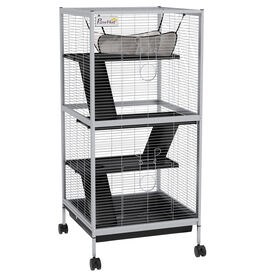 PawHut Jaula Blanca para Chinchillas
