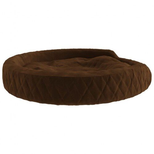 Vidaxl cama redonda acolchada marr&oacute;n para perros, , large Imagen numero 8