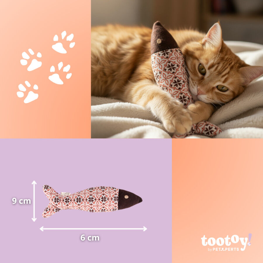 Tootoy! Peluche Pez con Catnip Estampado para gatos, , large Imagen numero 4