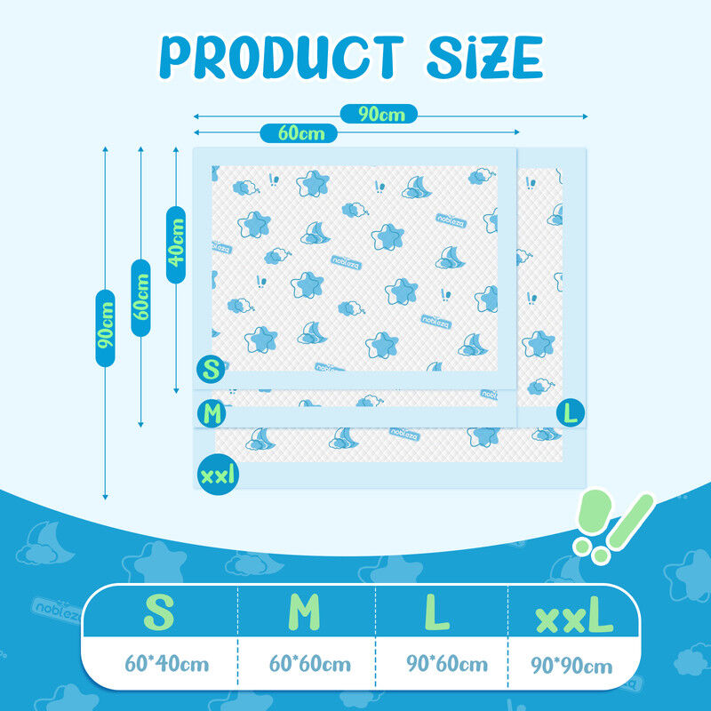 Nobleza Empapadores Perros 100 Unidades 60x90 cm, Alfombrillas Absorbentes Desechables con Dise&ntilde;o Estampado, Pa&ntilde;ales para Perros y Cachorros Antifugas y Antiolores, , large Imagen numero 2