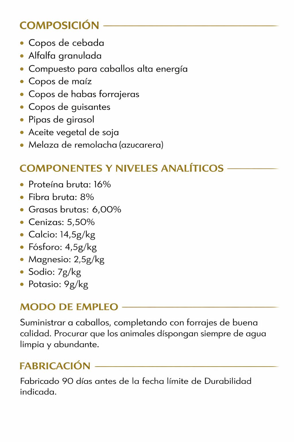 Equisan &Eacute;lite muesli 30 kg - Pack 30 Unidades, , large Imagen numero 4