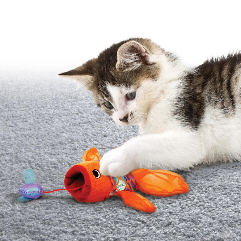 Kong Crackles Gulpz Pez peluche para gatos, , large image number null