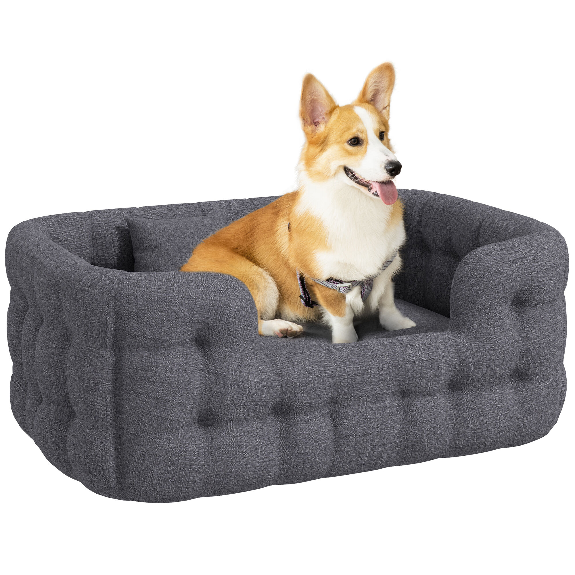 PawHut Cama para Mascotas Gris, , large Imagen numero 6