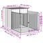 vidaXL Caseta perro corral acero galvanizado gris claro 110x1017x110cm, , large indicador imagen numero 12