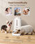 Nobleza - Dispensador Automático de Comida para Gatos y Perro, 2.4G WiFi 4L Dispensador con Temporizador y Control Remoto de la aplicación, 10s de grabación, 1-10 Comidas por Día, Blanco, , large indicador imagen numero 3