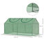 Outsunny Invernadero de Terraza 120x60x60 cm Caseta de Jardín Acero con 2 Ventanas Enrollables Vivero Casero para Cultivo de Plantas Verduras Flores Verde, , large indicador imagen numero 3
