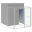 vidaXL Caseta perro corral acero galvanizado gris claro 165x1271x181cm, , large indicador imagen numero 9