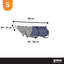 Gotoo Impermeable Gris con Capucha para perros, , large indicador imagen numero 4