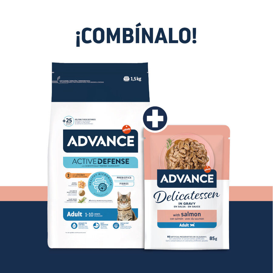 85 g Advance Delicatessen Salm&oacute;n en Salsa Sobres para gatos, , large Imagen numero 3