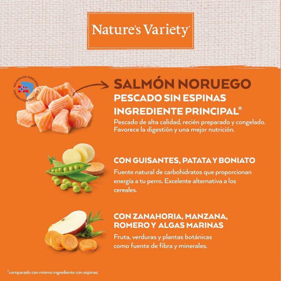 Nature&#039;s Variety No Grain Adult Mini Salmón pienso para perros thumbnail