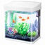 Nobleza - Acuario de Cristal 7L con Iluminaci&oacute;n LED y Sistema de Filtro, Pecera con Cubierta y Accesorios para Peces de Agua Dulce y Salada, Dise&ntilde;o Curvo Moderno, , large indicador imagen numero 1